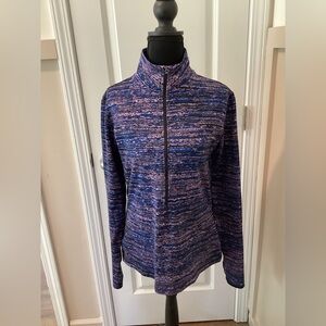 Nike Women's Purple and Blue Jacket With Fleece Interior